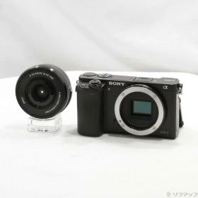 【中古】SONY(ソニー) α6000 パワーズームレンズキット ブラック ILCE-6000L 【258-ud】