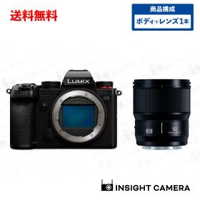 パナソニック LUMIX S5 ボディ ブラック DC-S5-K + 単焦点レンズセット LUMIX S 50mm F1.8 S-S50 ブラック ルミックス Panasonic（出荷後転送不可）
