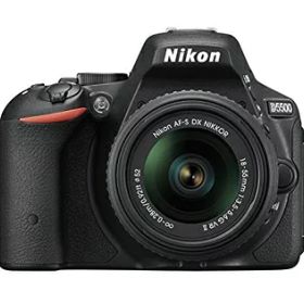 【中古】 Nikon デジタル一眼レフカメラ D5500 18-55 VRII レンズキット ブラック 2416万画素 3.2型液晶 タッチパネル D5500LK18-55BK