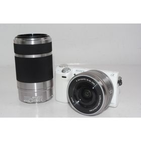 【外観特上級】SONY ミラーレス一眼カメラ NEX-5T ダブルズームレンズキット(ホワイト)(ミラーレス一眼)