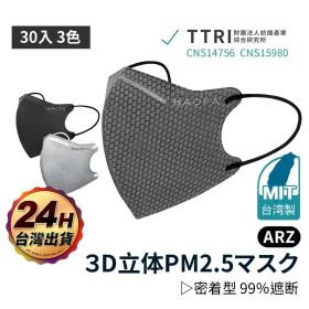 高性能 PM2.5 立体マスク 3色 30枚入り 個包装 活性炭 5層構造 通気性 高密着性 快適 フィット感 使い捨て 不織布 3D 立体 マスク 使い捨て 大人 男女兼用 耳が痛くならない 肌に優しい【台湾直送】【送料無料】