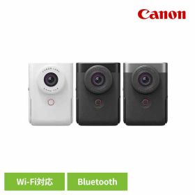 ビデオカメラ PowerShot V10 PSV10canon キヤノン デジタルカメラ デジカメ コンパクト PowerShot wifi対応 Bluetooth 自撮り Canon ホワイト ブラック シルバー