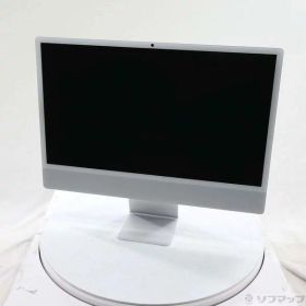 【中古】Apple(アップル) iMac 24-inch Late-2024 MD3H4J／A Apple M4 10コアCPU_10コアGPU 16GB SSD256GB シルバー 〔15.7 Sequoia〕 【258-ud】