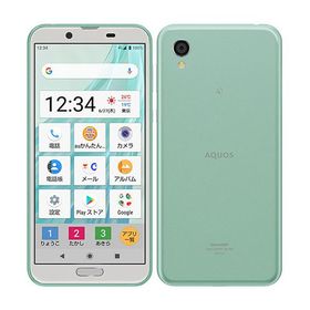【中古】 SHV43 AQUOS sense2 かんたん ミントグリーン shv43mgr8mtm