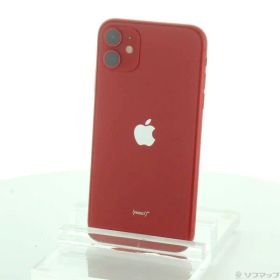 【中古】Apple(アップル) iPhone11 128GB プロダクトレッド MWM32J／A SoftBank 【258-ud】
