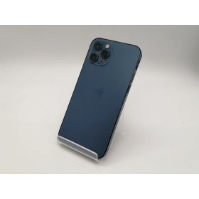 【中古】Apple au 【SIMロック解除済み】 iPhone 12 Pro 128GB パシフィックブルー MGM83J/A【広島本通】保証期間1ヶ月【ランクC】
