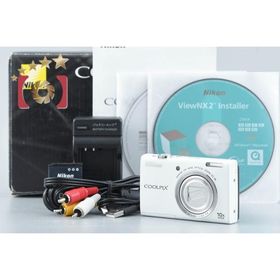 【中古】Nikon ニコン COOLPIX S6200 ナチュラルホワイト コンパクトデジタルカメラ 元箱付き