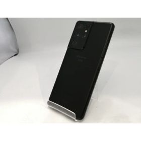 【中古】SAMSUNG docomo 【SIMロック解除済み】 Galaxy S21 Ultra 5G ファントムブラック 12GB 256GB SC-52B【静岡】保証期間1ヶ月【ランクC】