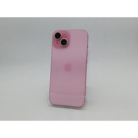 【中古】Apple au 【SIMフリー】 iPhone 15 128GB ピンク MTMJ3J/A【千葉】保証期間１ヶ月【ランクB】