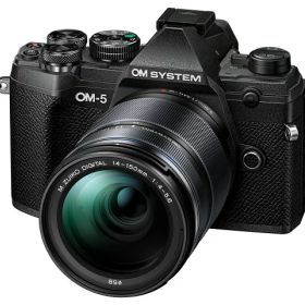 【ポイント10倍】 OMデジタルソリューションズ デジタル一眼カメラ OM SYSTEM OM-5 14-150mm II レンズキット [ブラック] 【P10倍】