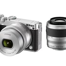 【中古】Nikon ミラーレス一眼 Nikon1 J5 ダブルズームキット シルバー J5WZSL