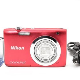 【美品・返品保証】 ニコン Nikon COOLPIX A100 レッド