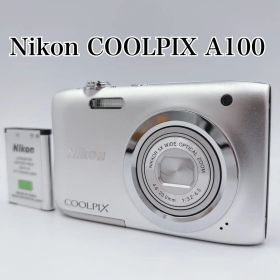 【美品】Nikon COOLPIX A100 デジカメ シルバー コンデジ