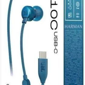 JBL TUNE310C USB Type-C 接続 イヤホン 96kHz/24bit DAC内蔵/通話可能マイク付き3ボタンリモコン/フラットケーブル/3種のプリセットイコライザー搭載/ハイレゾ/9mm径ダイナミックドライバー/ブルー/JBLT310CBLU