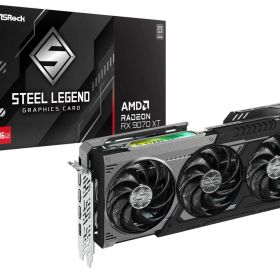 ASRock Radeon RX 9070XT Steel Legend DARK 16G グラフィックボード ダーク｜RX9070XT SLD 16G