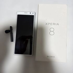 SONY Xperia 8 本体 ホワイト 通話用イヤホン付き