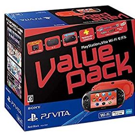 【中古】「非常に良い」PlayStation Vita Value Pack Wi-Fiモデル レッド/ブラック（メーカー生産終了）