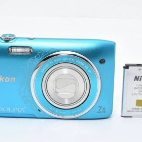 《ほぼ新品 動作OK》 Nikon COOLPIX S3500 クリスタルブルー