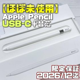 アップル(Apple)の保証有【ほぼ未使用】Apple Pencil USB-C 替え芯セット(タブレット)
