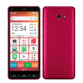 【中古】 A201KC かんたんスマホ2＋ ローズ SIMフリー 本体 ワイモバイル Aランク スマホ【送料無料】 a201kcpk8mtm