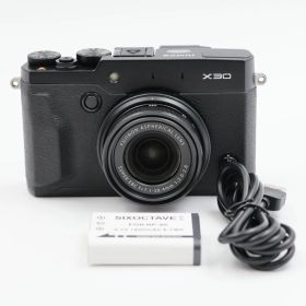 ■極上品■ FUJIFILM FX-X30B ブラック プレミアムコンパクトデジタルカメラ 富士フィルム