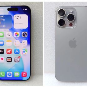 66-14 Apple iPhone16Pro 256GB 本体 日本国内販売モデル ナチュラルチタニウム 本体 SIMフリー バッテリー容量93％ 【中古品】