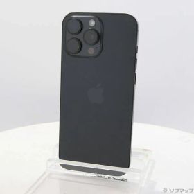 ソフマップ 〔中古品〕 iPhone16 Pro Max 256GB ブラックチタニウム MYWG3J／A SIMフリー【377】