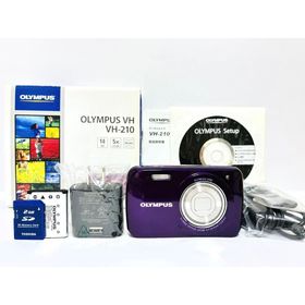 オリンパス(OLYMPUS)の【ほぼ新品・付属品完備】OLYMPUS VH-210 パープル(コンパクトデジタルカメラ)