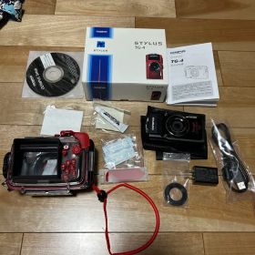 美品！箱付き！OLYMPUS TG-4 防水デジタルカメラ＆ハウジングセット