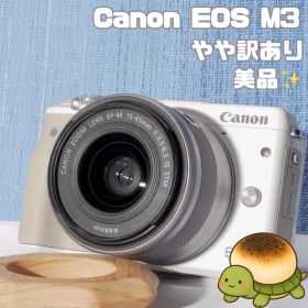 ✨訳あり✨Canon EOS M3 ホワイト❤️2420万画素！Wi-Fiモデル