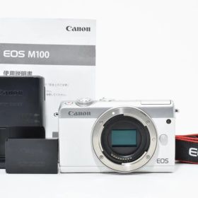 超美品 Canon EOS M100 ミラーレスデジタルカメラボディ ホワイト