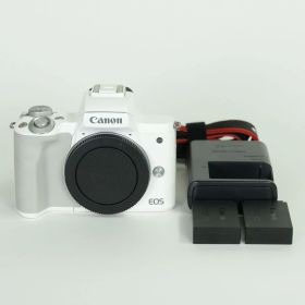[美品 | バッテリー2個付] Canon EOS Kiss M [ボディ ホワイト] | Canon EF-Mマウント