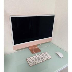 アップル(Apple)の【人気色】iMac 2021 M1 24インチ ピンク 8GB/256GB(デスクトップ型PC)