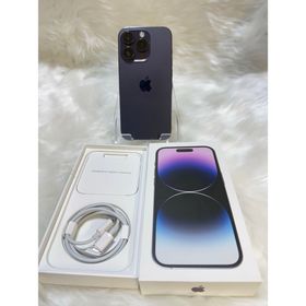 アイフォーン(iPhone)のiphone 14PRO ディープ パープル256GB 国内版SIMフリー箱付き(スマートフォン本体)