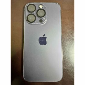 アイフォーン(iPhone)の美品 海外版 シャッター音無しApple iPhone 14 Pro パープル(スマートフォン本体)