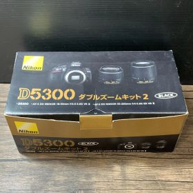 [むつ64-031709] ニコン D5300 ダブルズームキット2 ブラック デジタル一眼レフカメラ