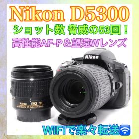 ◆ショット数僅か◆Nikon D5300◆一眼レフカメラ◆WiFi転送◆新品級◆