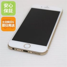 アイフォーン(iPhone)の超美品 DoCoMo iPhone6 64GB ゴールド 白ロム M222(スマートフォン本体)