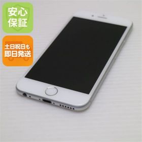 アイフォーン(iPhone)の超美品 au iPhone6 16GB シルバー 白ロム M777(スマートフォン本体)