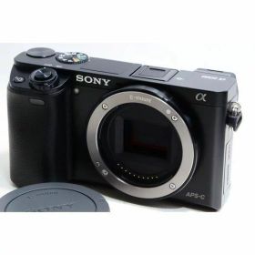 【中古】ソニー SONY α6000 ブラック ボディ 美品 Wi-Fiでストラップ付き当店保証30日間 人気モデル 高画質 売れ筋
