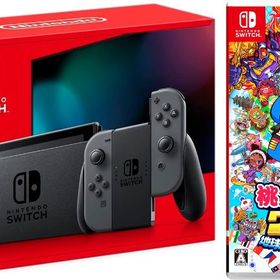Nintendo Switch Joy-Con(L)/(R) グレー(バッテリー持続時間が長くなったモデル)+桃太郎電鉄ワールド ~地球は希望でまわってる! ~(ソフト)