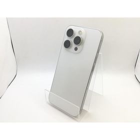 【中古】Apple 国内版 【SIMフリー】 iPhone 15 Pro 128GB ホワイトチタニウム MTU83J/A【アリオ倉敷】保証期間１ヶ月【ランクB】
