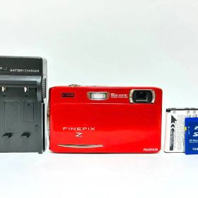 【極美品・返品保証】 FUJIFILM FinePix Z950EXR レッド