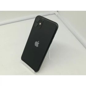 【中古】Apple au 【SIMロック解除済み】 iPhone 11 64GB ブラック MWLT2J/A【札幌】保証期間1ヶ月【ランクC】