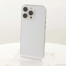 【中古】Apple(アップル) iPhone16 Pro Max 256GB ホワイトチタニウム MYWH3J／A SIMフリー 【198-ud】