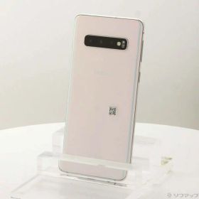 【中古】SAMSUNG(サムスン) GALAXY S10 128GB プリズムホワイト SCV41 auロック解除SIMフリー 【348-ud】