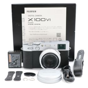 ■シャッター数6300枚！新品同様■ FUJIFILM X100Ⅵ シルバー デジタルカメラ X100VI 日英二言語モデル 富士フィルム