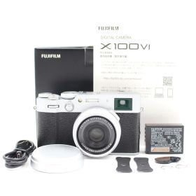 ■シャッター数0枚！新品同様■ FUJIFILM X100Ⅵ シルバー デジタルカメラ X100VI 日英二言語モデル 富士フィルム