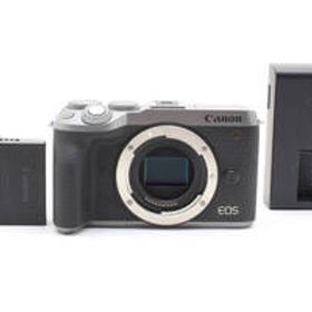 極上品 Canon EOS M6 Mark2 シルバー バッテリー2個セット き０３０