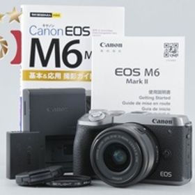 【中古】Canon キヤノン EOS M6 Mark II シルバー + EF-M 15-45mm f/3.5-6.3 IS STM シャッター回数僅少